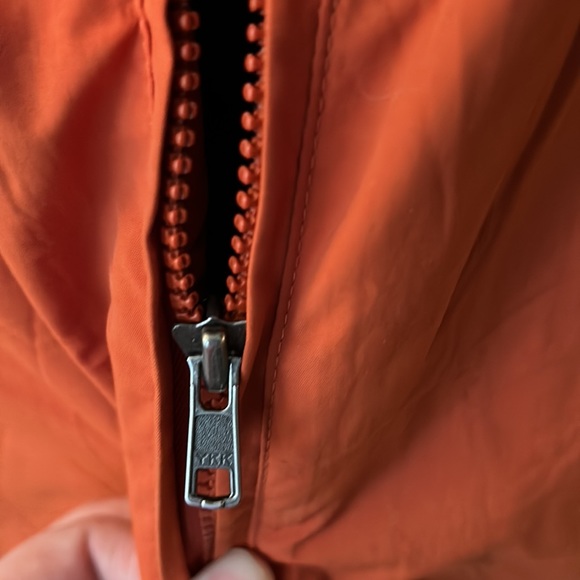 VINTAGE LL Bean Orange Vest Fleece Lined - Picture 5 of 10